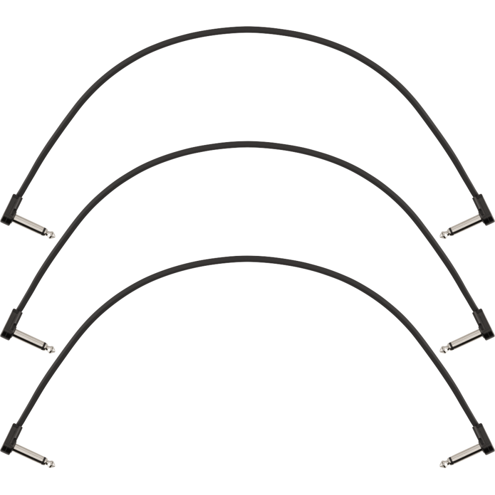 Fender Blockchain 41cm Patch Cable 3-pack Angle/Angle