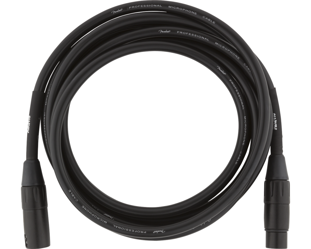 Fender Professional Series Microphone Cable, 3M Black