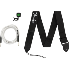 Fender Essentials Pack - Cable, Clip-On Tuner, Strap
