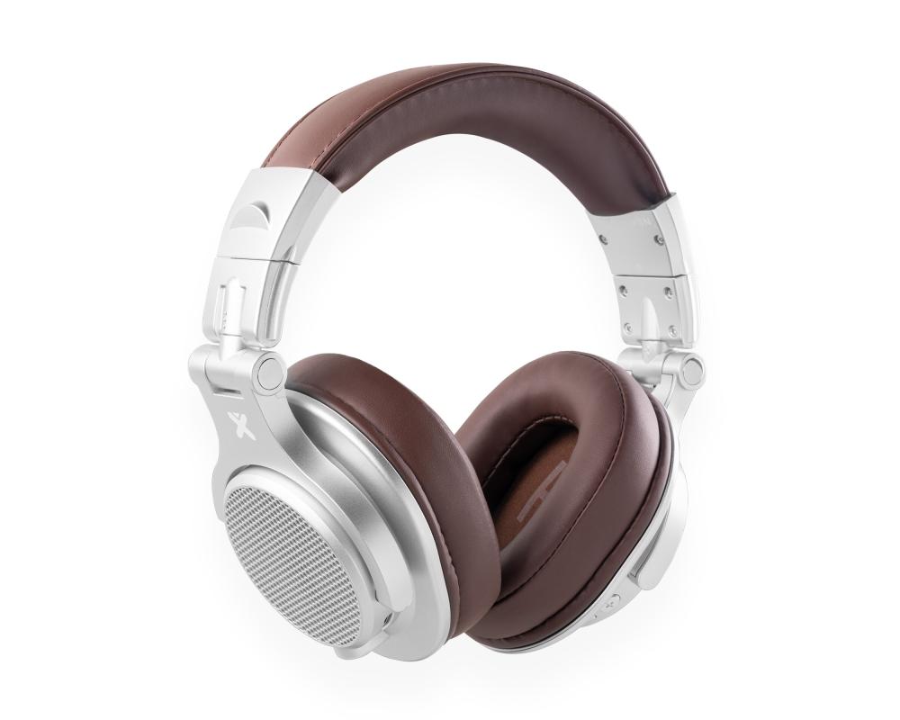 Vonyx HDX120WBK Wireless BT DJ Headphones Aluminium