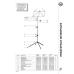 K&M 100/1 Black Set Music Stand