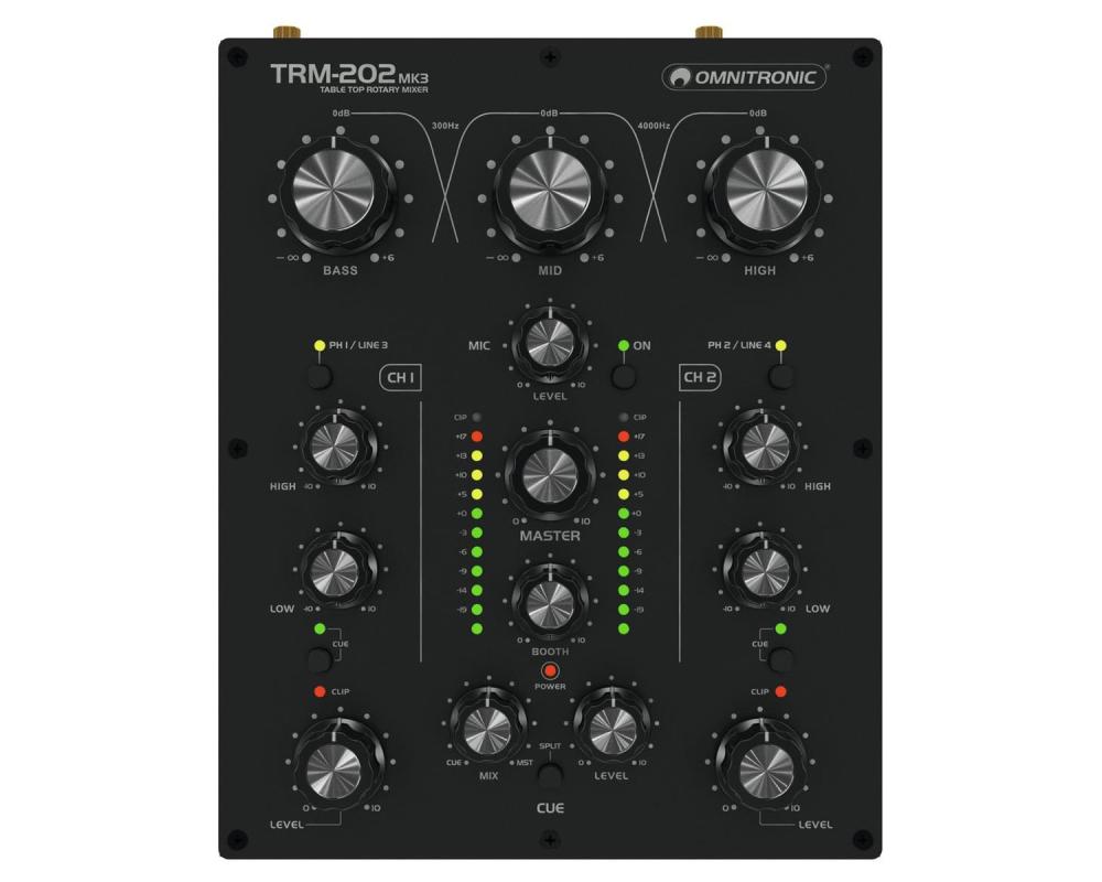 Omnitronic TRM-202 MK3 Rotary Mixer