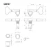 Gotoh GB707 4L Chrome Bass Tuners