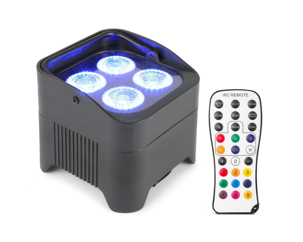 beamZ BBP94 Battery Uplight Par 4x10W