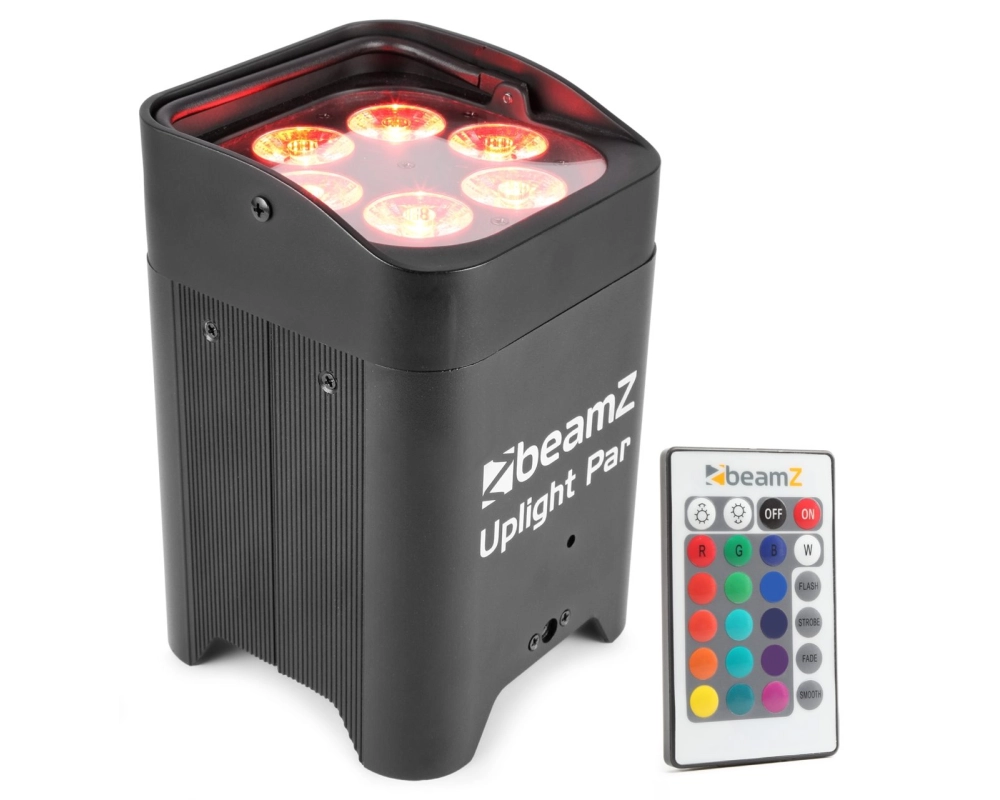 beamZ BBP96 Battery Uplight Par 6x12W