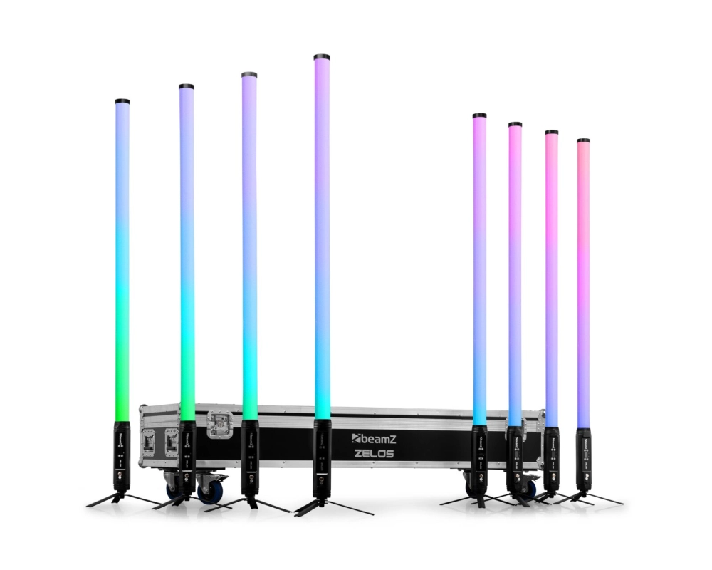 beamZ Zelos LED Tube Set RGBW in/outdoor use, set of 8