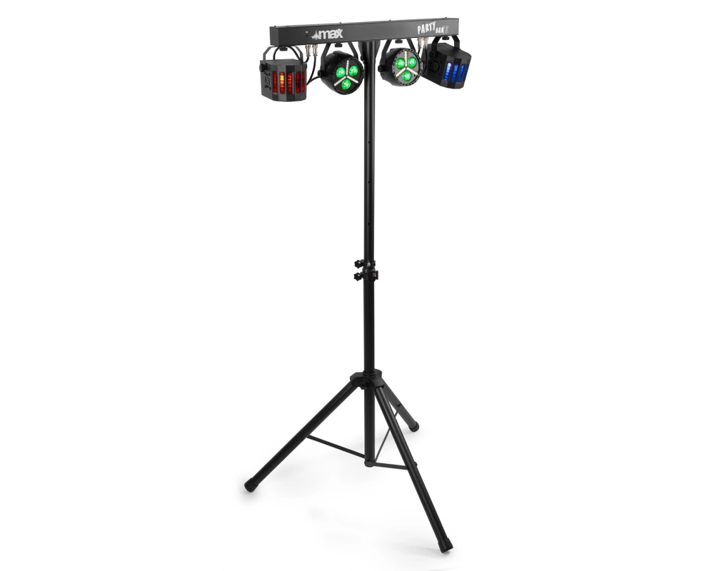 beamZ PartyBar12 2x PAR Strobe + 2x Derby RGBW