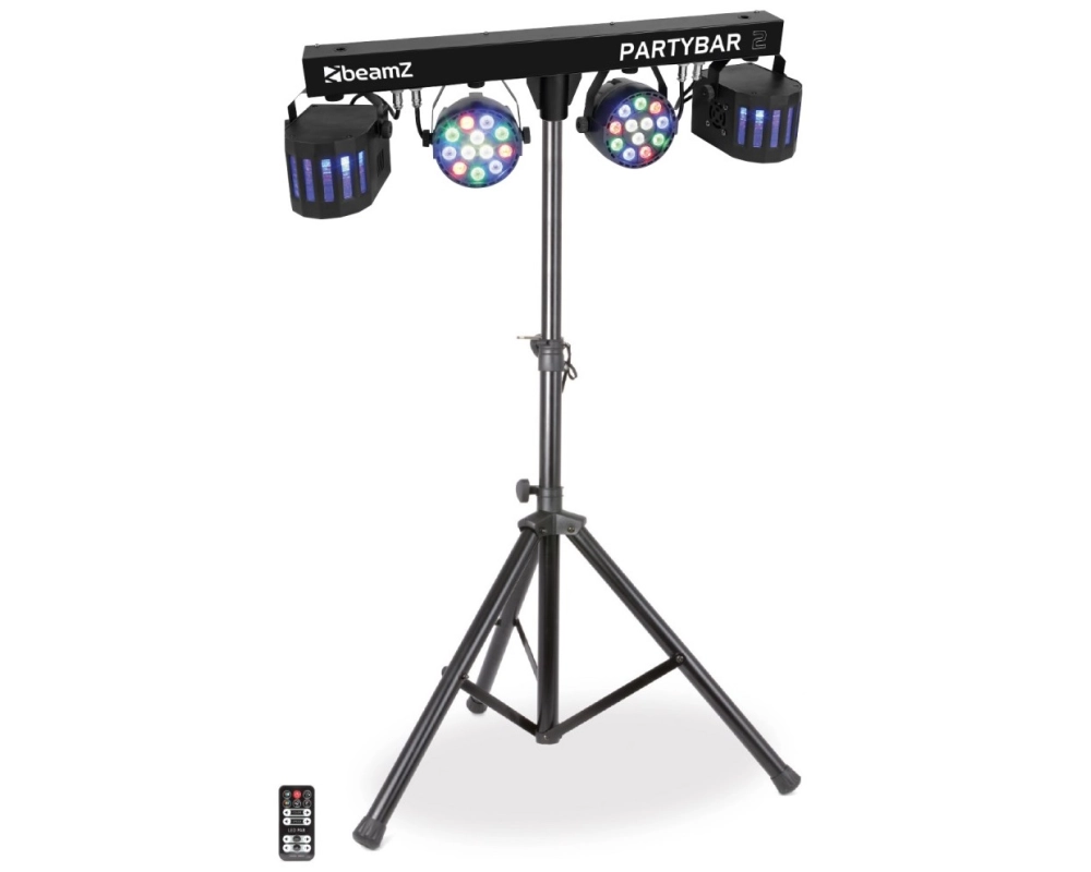 beamZ PartyBar2 With 2x Par e 2x Derby