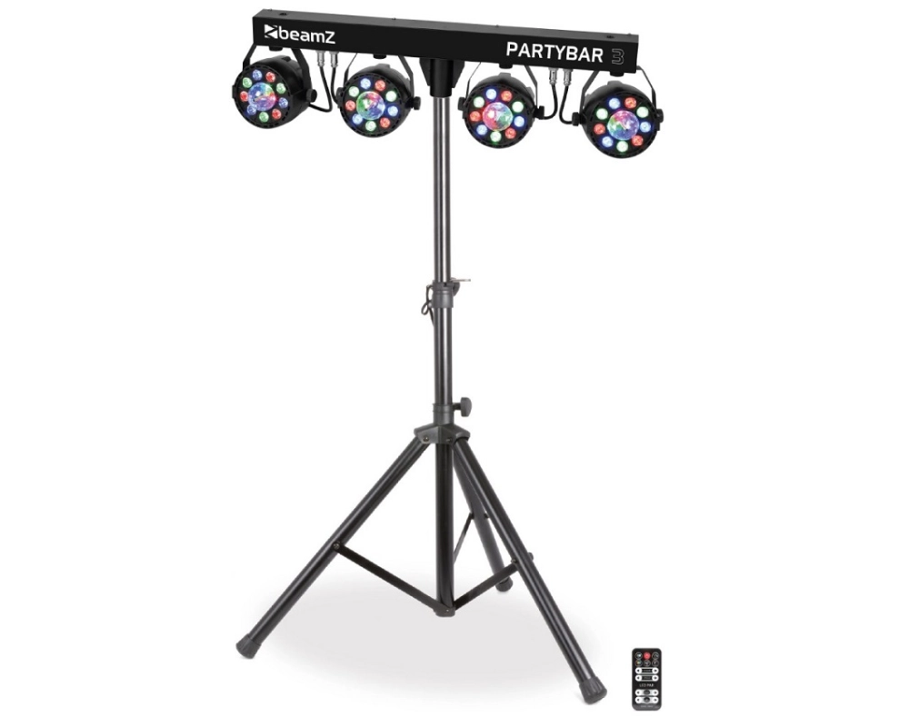 beamZ PartyBar3 4x Par With Magic Ball
