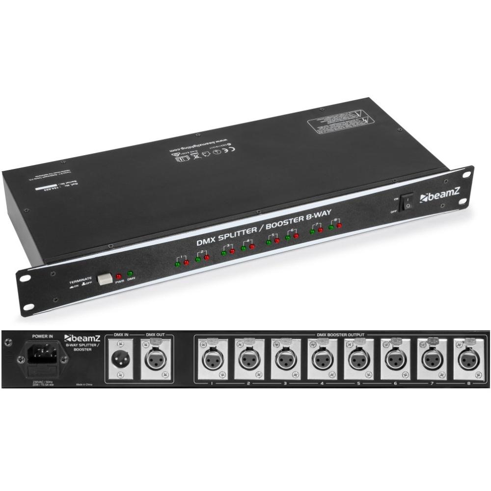 beamZ DMX8 Splitter/Booster 8-Way