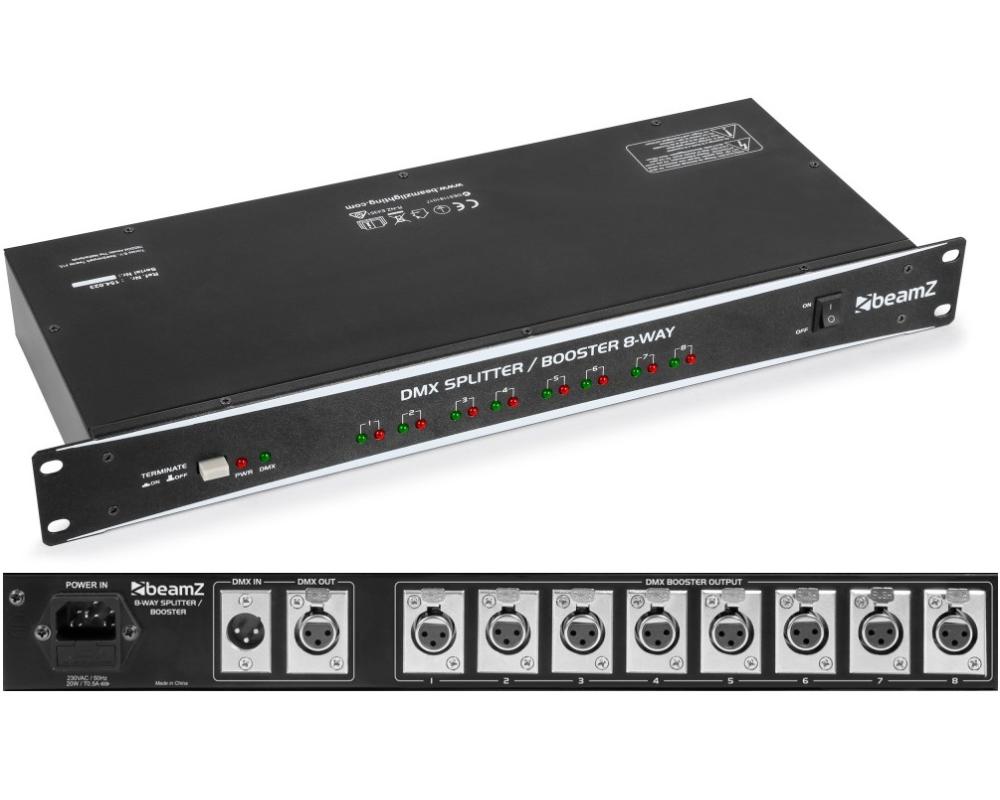 beamZ DMX8 Splitter/Booster 8-Way