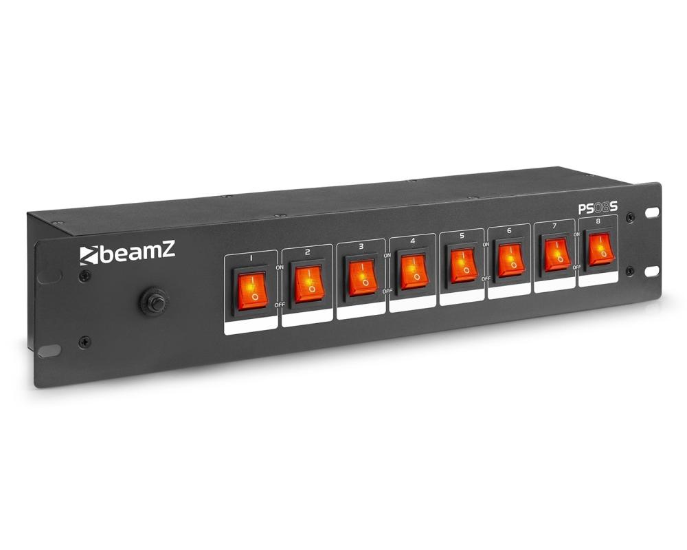 beamZ PS08S Switch Panel 8-Channel Schuko Sockets