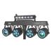 beamZ CLS Party Bar NesoUV with 2x Jelly Moon, 2xPAR and UV/Strobe