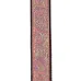 Daddario Jacquard Ukulele Straps, Paisley Pink/Green