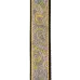 Daddario Jacquard Ukulele Straps, Paisley Yellow/Purple