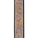 Daddario Jacquard Ukulele Straps, Paisley Grey/Orange