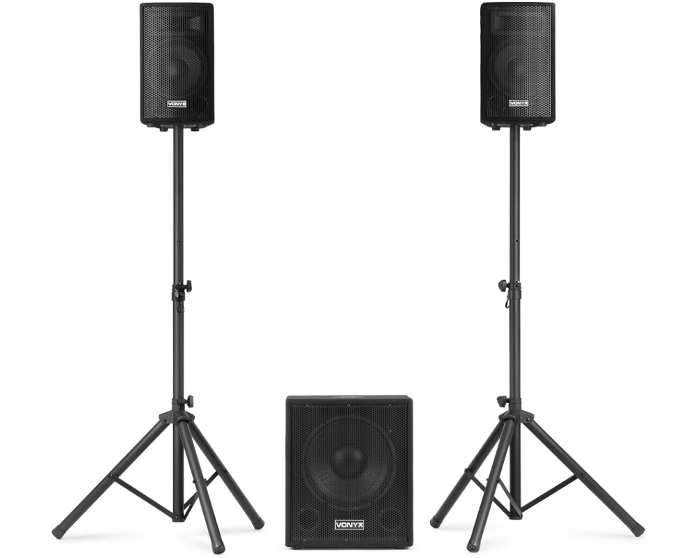 Vonyx VX0812BT set 12 inchsub BT+ 2Top8 inchwood