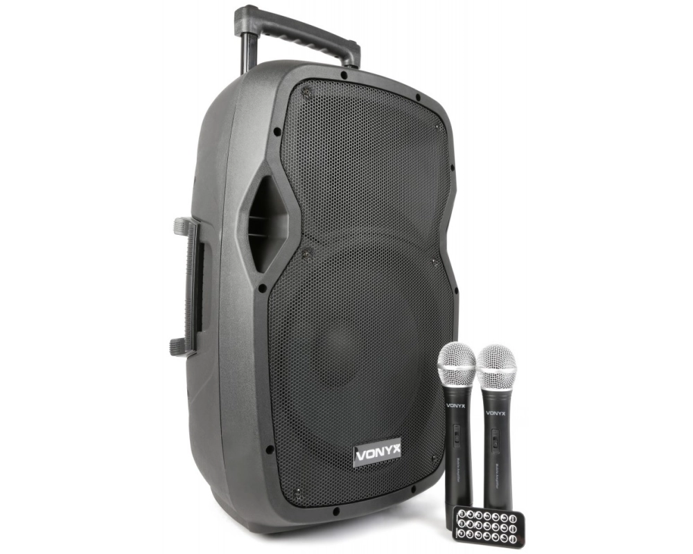 Vonyx AP1200PA Mobile Amp 12 inch 2HH-UHF BT