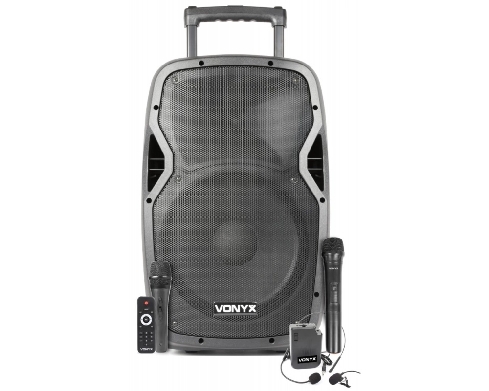 Vonyx AP1500PA Mobile Amp 15 inch BP-HH-UHF
