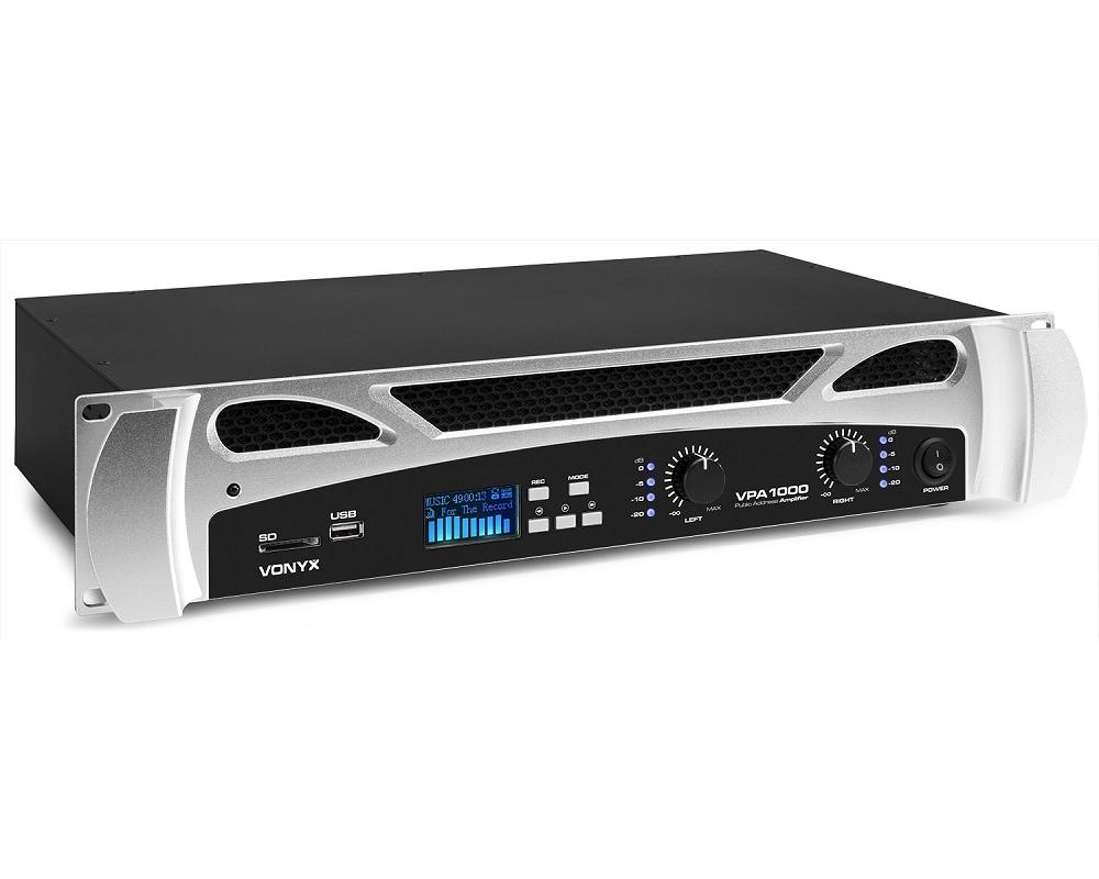 Vonyx VPA1000 PA Amplifier 2x 500W MP3,BT