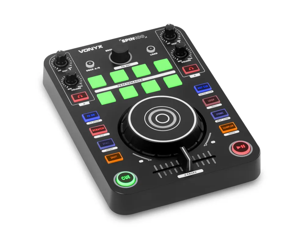 Vonyx Spin100 - DJ Midi Controller Virtual DJ
