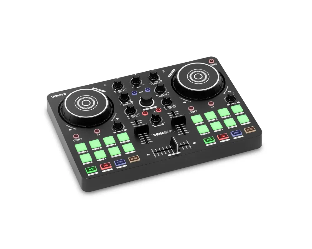 Vonyx Spin200 - DJ Dual Midi Controller Virtual DJ