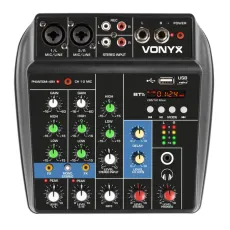 Vonyx VMM100 Mixer 3ch USB BT