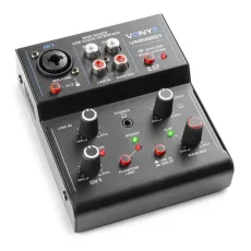 Vonyx VMM201 Mixer 2CH/EQ/USB/BT