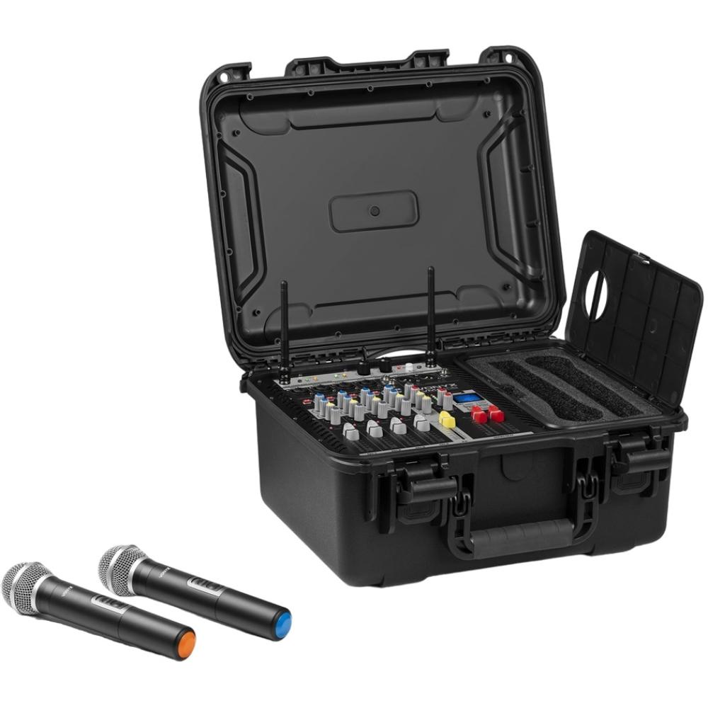 Vonyx VMA104 Mixer 4CH. Amp.2UHF ABS Case