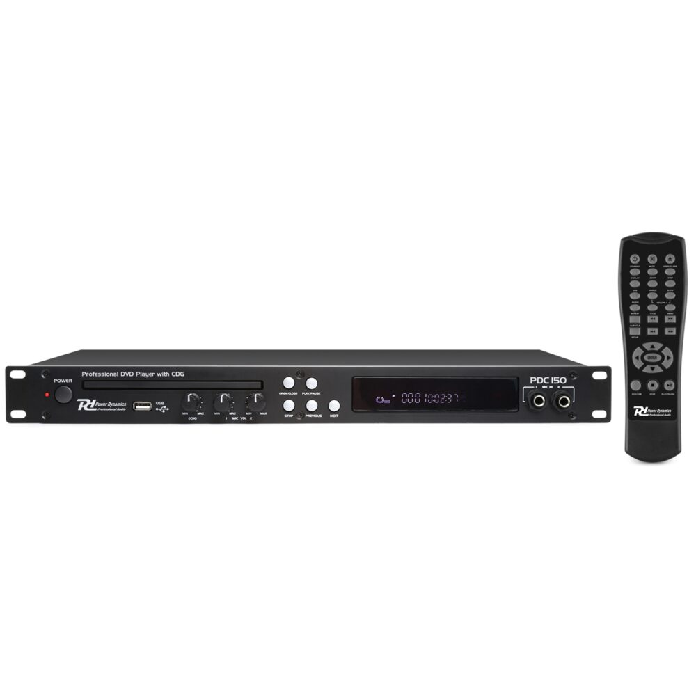 Power Dynamics PDC150 19pol. DVD player with CD+G and USB