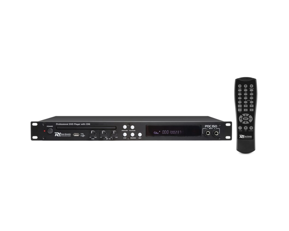 Power Dynamics PDC150 19pol. DVD player with CD+G and USB