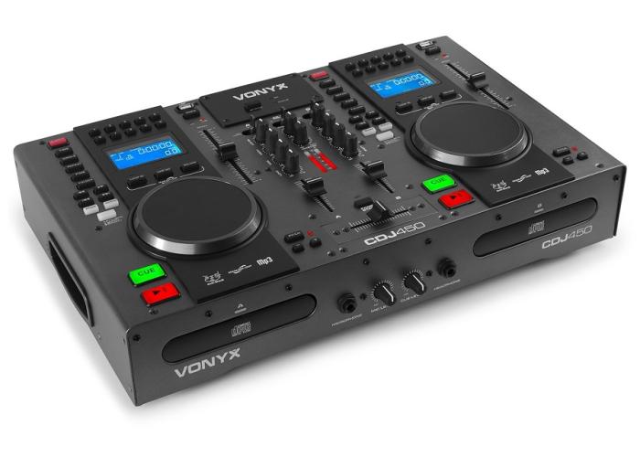 Vonyx CDJ450 Double CD/MP3/USB, BT Statio