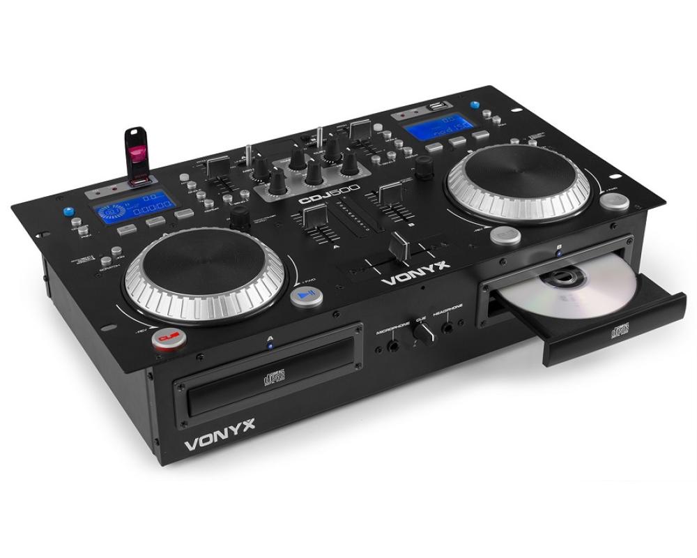 Vonyx CDJ500 Double CD/MP3/USB/BT Ampl.S