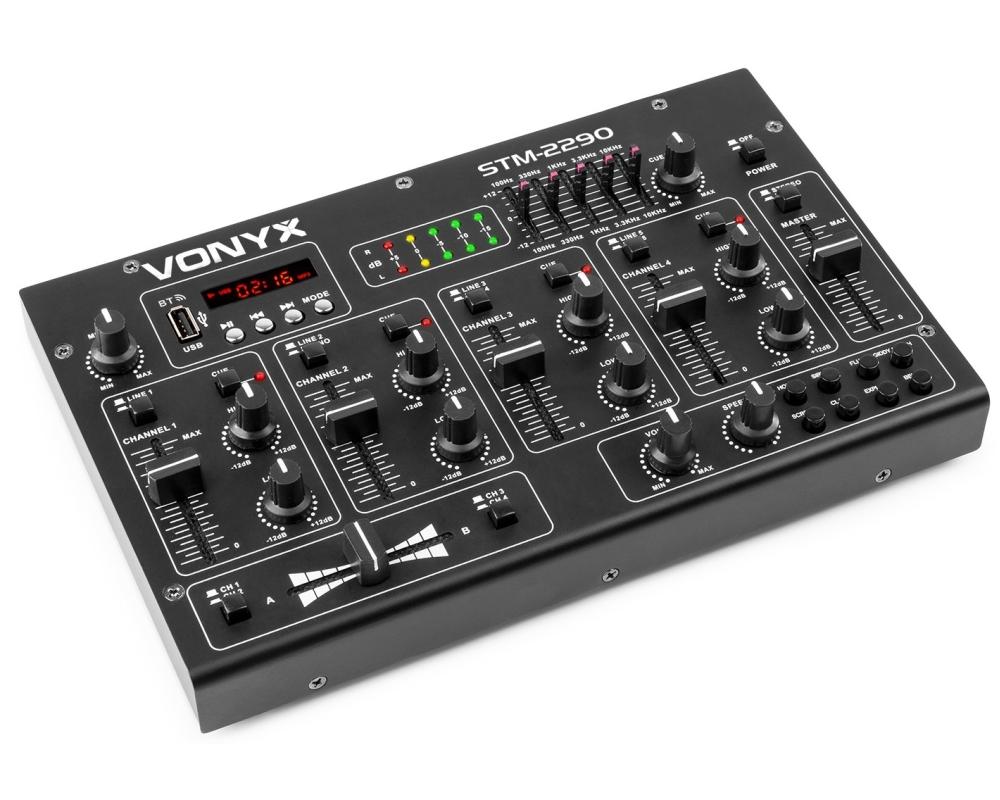 Vonyx STM2290 Mixer 6ch/eff/MP3/BT