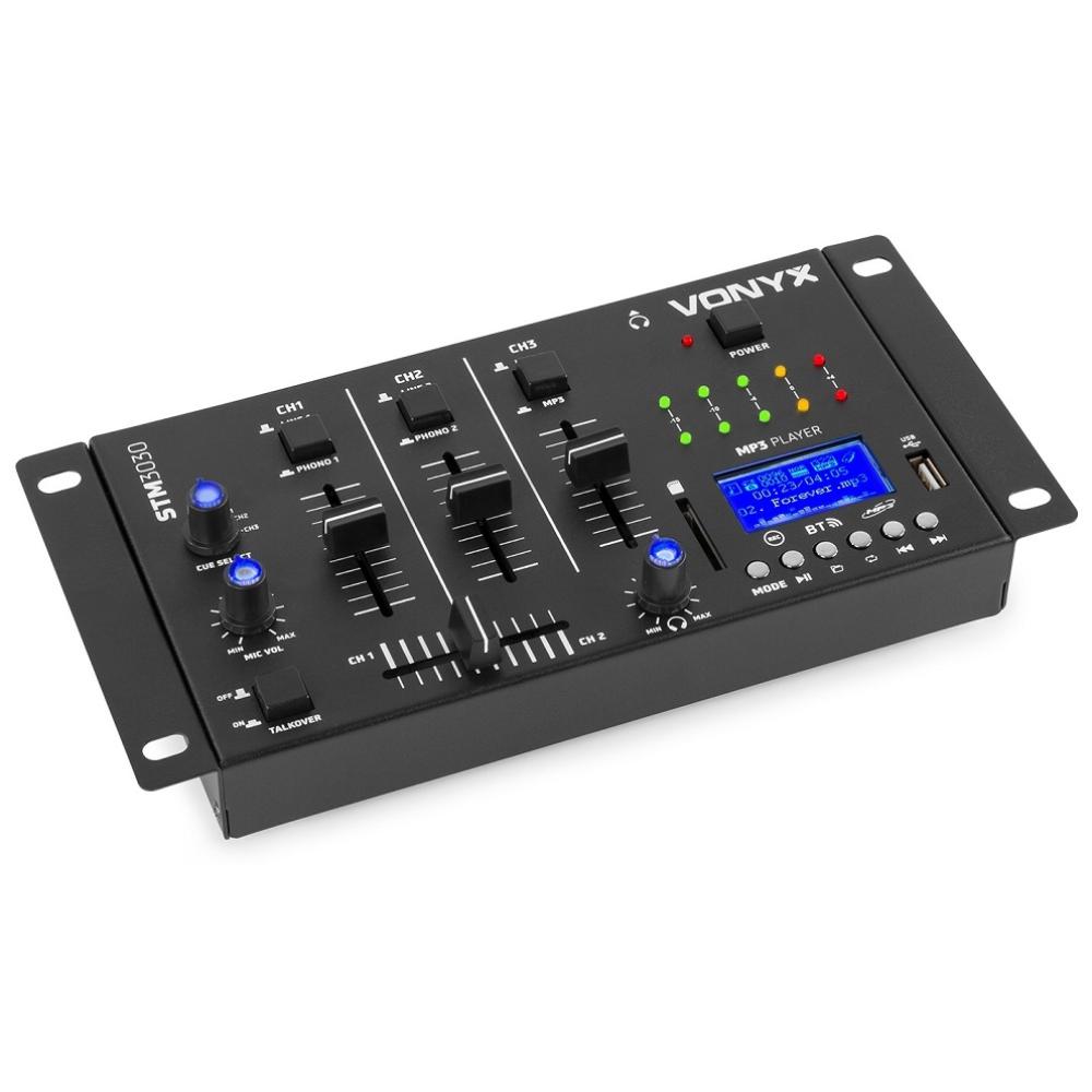 Vonyx STM3030 Mixer 4ch, BT, MP3/Rec/LED