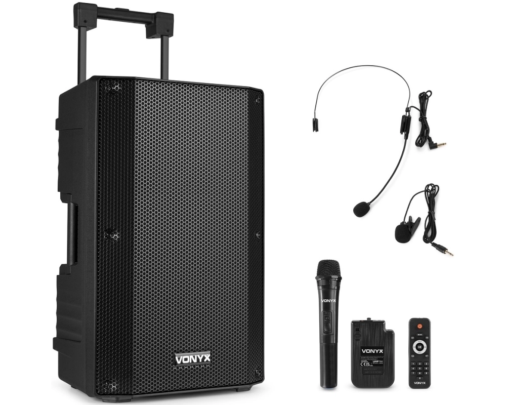 Vonyx VSA500-BP Port.System 12 inchHH+BP UHF