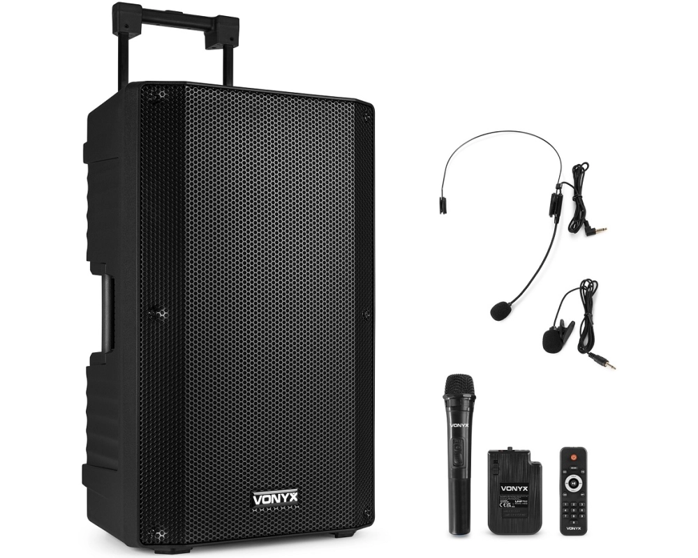 Vonyx VSA700-BP Port.System 15 inchHH+BP UHF