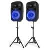 Vonyx VPS102A ActSpeakSet10 inchLED & Stands