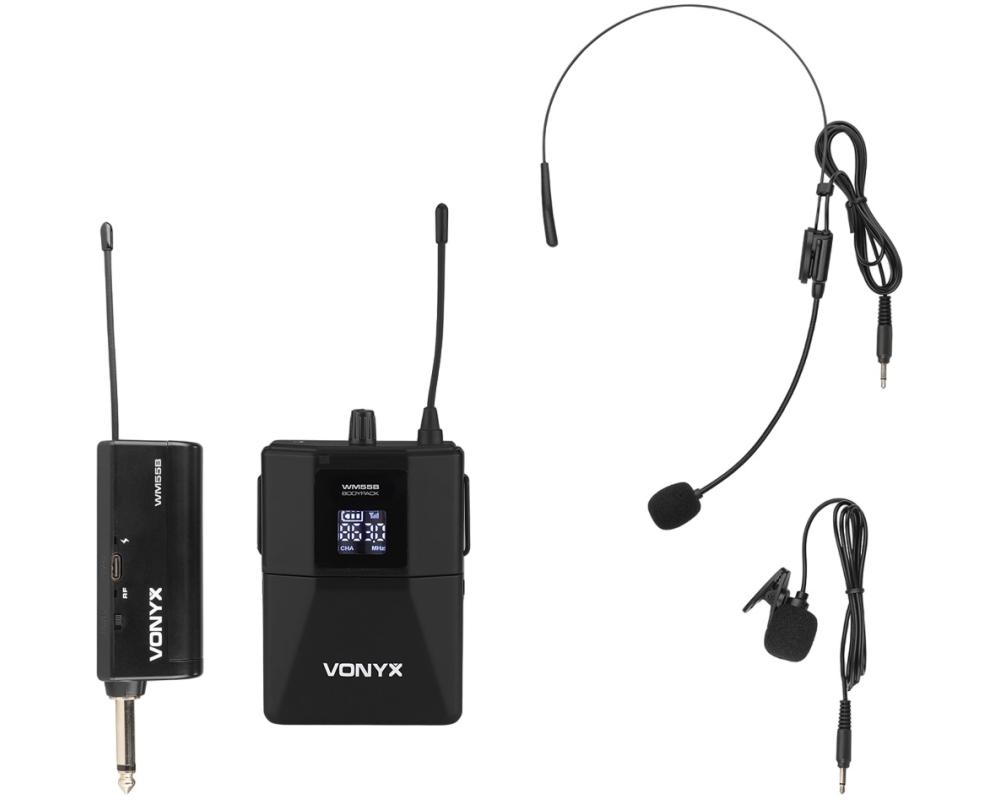 Vonyx WM55B Wirel.BodyPack 1xUHF plug-in