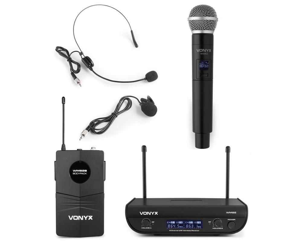 Vonyx WM82C Micro UHF digital 2ch BP+HH