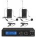 Vonyx WM522B Micro VHF 2CH 2BP+headset
