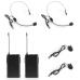 Vonyx WM522B Micro VHF 2CH 2BP+headset