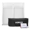 Vonyx DB4 Pro DJ Booth System White 1.1m Lycra