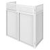 Vonyx DB4 Pro DJ Booth System White 1.1m Lycra