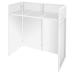 Vonyx DB4 Pro DJ Booth System White 1.1m Lycra