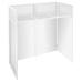 Vonyx DB4 Pro DJ Booth System White 1.1m Lycra