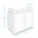Vonyx DB4 Pro DJ Booth System White 1.1m Lycra