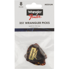 Fender Wrangler Picks, 351 Shape, Tortoiseshell, (8)