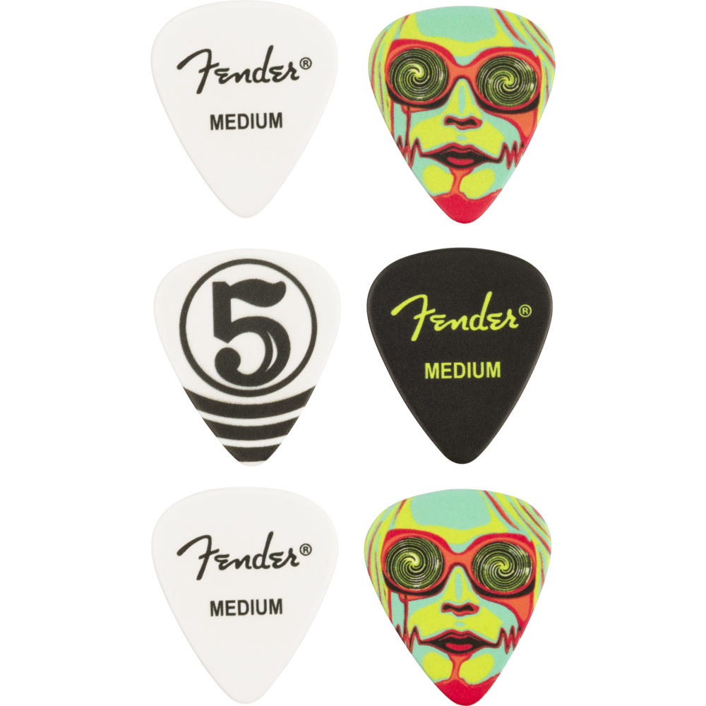 Fender John 5 351 Celluloid Picks (6 pack)
