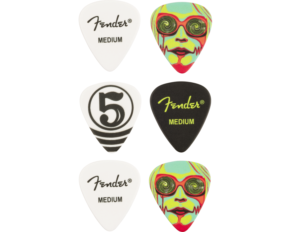 Fender John 5 351 Celluloid Picks (6 pack)